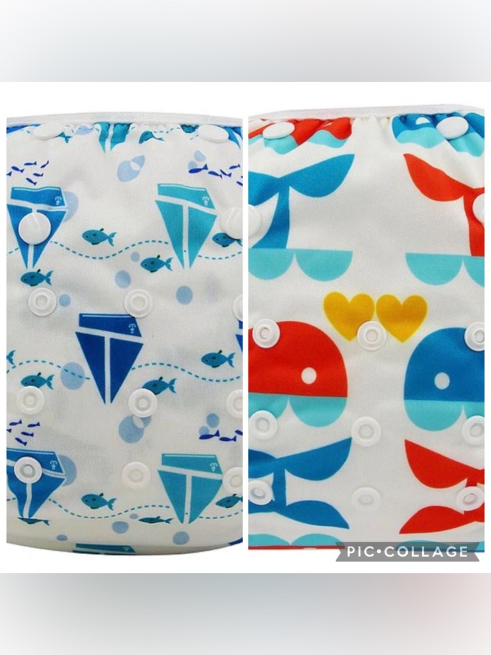 Genio Baby Swim Diaper Waterproof Adjustable Set of 2 Like new